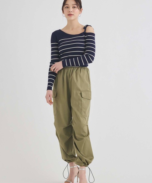 a♡様　　カーゴツイルボリュームパンツ ツイルワイドカーゴパンツ（その他パンツ）｜Edit Sheen