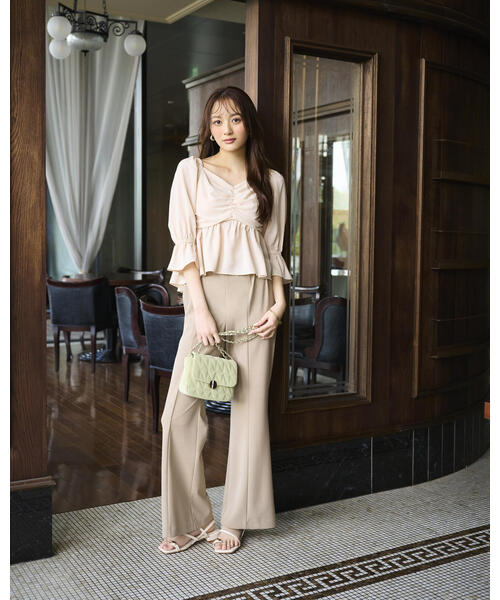 PROPORTION BODY DRESSING（プロポーションボディドレッシング）の「２ｗａｙフロントギャザーブラウス / 1215110405（シャツ/ブラウス・レディース・ピンク/ネイビー/カーキ・MEDIUM/SMALL）」の8枚目の写真