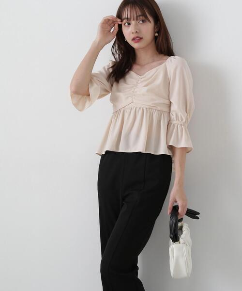 PROPORTION BODY DRESSING（プロポーションボディドレッシング）の「２ｗａｙフロントギャザーブラウス / 1215110405（シャツ/ブラウス・レディース・ピンク/ネイビー/カーキ・MEDIUM/SMALL）」の10枚目の写真