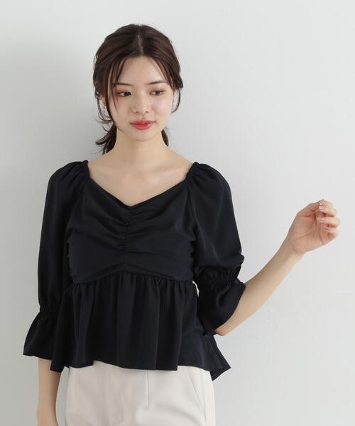 PROPORTION BODY DRESSING（プロポーションボディドレッシング）の「２ｗａｙフロントギャザーブラウス / 1215110405（シャツ/ブラウス・レディース・ピンク/ネイビー/カーキ・MEDIUM/SMALL）」の21枚目の写真