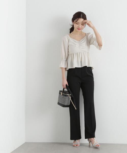 ブラウス シャツ ２ｗａｙフロントギャザーブラウス / 1215110405 レディース 2wayフロントギャザーブラウス | PROPORTION BODY DRESSING