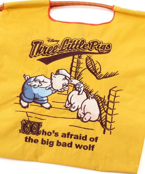 Ball&Chain（ボールアンドチェーン）の「Ball&Chain(ボールアンドチェーン) Three Little Pigs/Mサイズ（エコバッグ/サブバッグ・レディース・イエロー/ベージュ・F）」の6枚目の写真