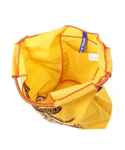 Ball&Chain（ボールアンドチェーン）の「Ball&Chain(ボールアンドチェーン) Three Little Pigs/Mサイズ（エコバッグ/サブバッグ・レディース・イエロー/ベージュ・F）」の10枚目の写真