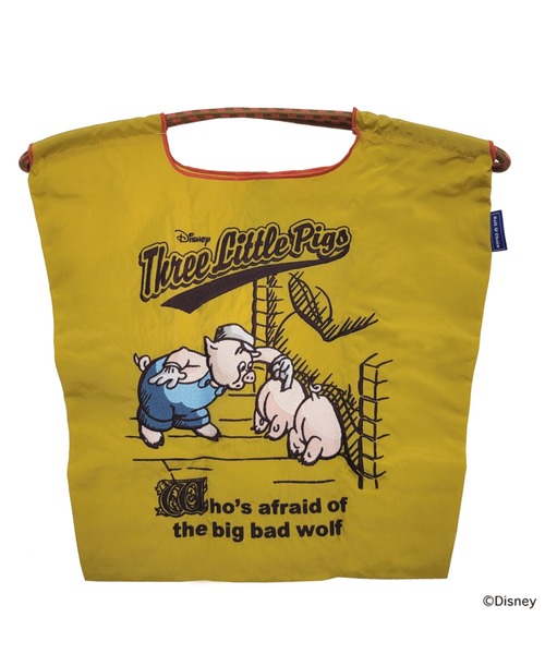 Ball&Chain（ボールアンドチェーン）の「Ball&Chain(ボールアンドチェーン) Three Little Pigs/Mサイズ（エコバッグ/サブバッグ・レディース・イエロー/ベージュ・F）」の2枚目の写真
