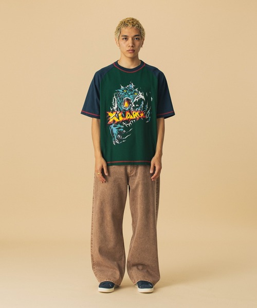 XLARGE（エクストララージ）の「BAGGY DENIM PANTS（デニムパンツ・メンズ・インディゴブルー/グリーン/ブラウン・36inch/34inch/32inch/30inch）」の17枚目の写真