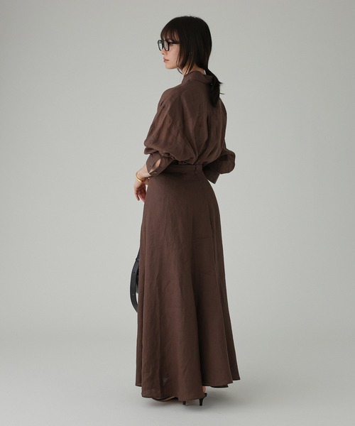 【美品】ラミーシアーオーバーシャツ　オレンジ セール】ラミーシアーオーバーシャツ（シャツ/ブラウス