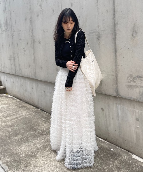 セール】swell jacquard cardigan（カーディガン/ボレロ