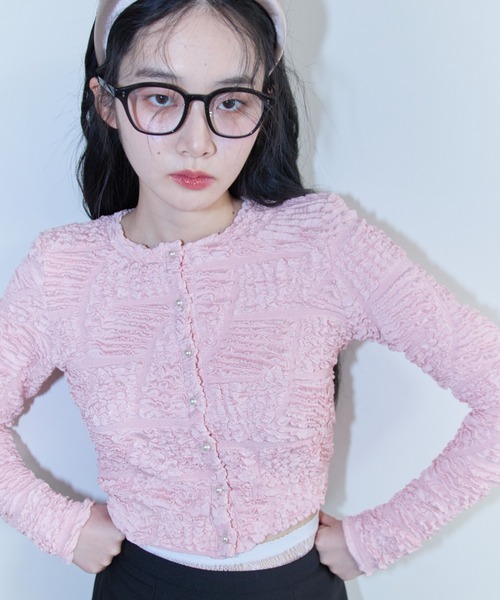 セール】swell jacquard cardigan（カーディガン/ボレロ