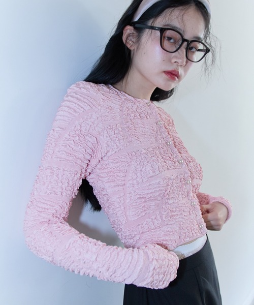 カーディガン swell jacquard cardigan レディース セール】swell jacquard cardigan（カーディガン/ボレロ