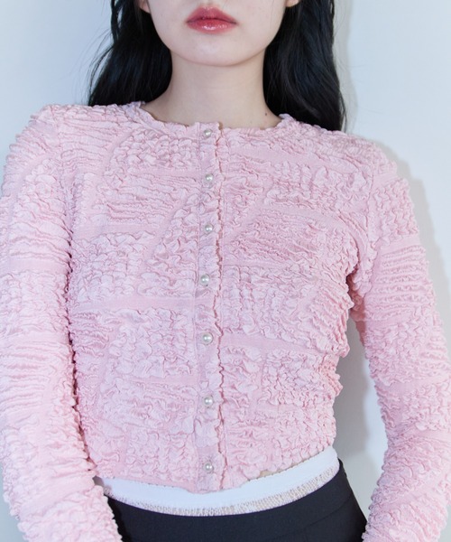 カーディガン swell jacquard cardigan レディース セール】swell jacquard cardigan（カーディガン/ボレロ