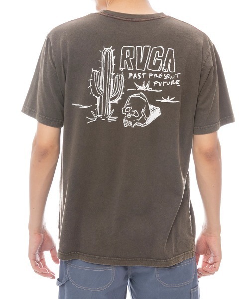 RVCA(ルーカ)の「RVCA メンズ DEATH VALLEY SS Tシャツ 【2025年春夏モデル】/ルーカバックプリント半袖Tシャツ(Tシャツ/カットソー・メンズ・ミント/ブラック系その他/オフホワイト・X-LARGE/LARGE/MEDIUM/SMALL)」の3枚目の写真