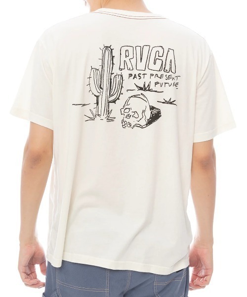 RVCA(ルーカ)の「RVCA メンズ DEATH VALLEY SS Tシャツ 【2025年春夏モデル】/ルーカバックプリント半袖Tシャツ(Tシャツ/カットソー・メンズ・ミント/ブラック系その他/オフホワイト・X-LARGE/LARGE/MEDIUM/SMALL)」の2枚目の写真