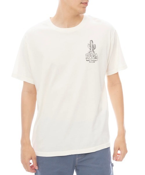 RVCA(ルーカ)の「RVCA メンズ DEATH VALLEY SS Tシャツ 【2025年春夏モデル】/ルーカバックプリント半袖Tシャツ(Tシャツ/カットソー・メンズ・ミント/ブラック系その他/オフホワイト・X-LARGE/LARGE/MEDIUM/SMALL)」の4枚目の写真