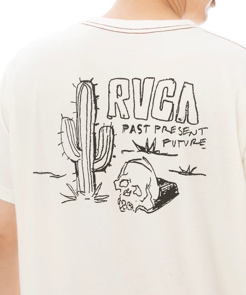 RVCA(ルーカ)の「RVCA メンズ DEATH VALLEY SS Tシャツ 【2025年春夏モデル】/ルーカバックプリント半袖Tシャツ(Tシャツ/カットソー・メンズ・ミント/ブラック系その他/オフホワイト・X-LARGE/LARGE/MEDIUM/SMALL)」の7枚目の写真