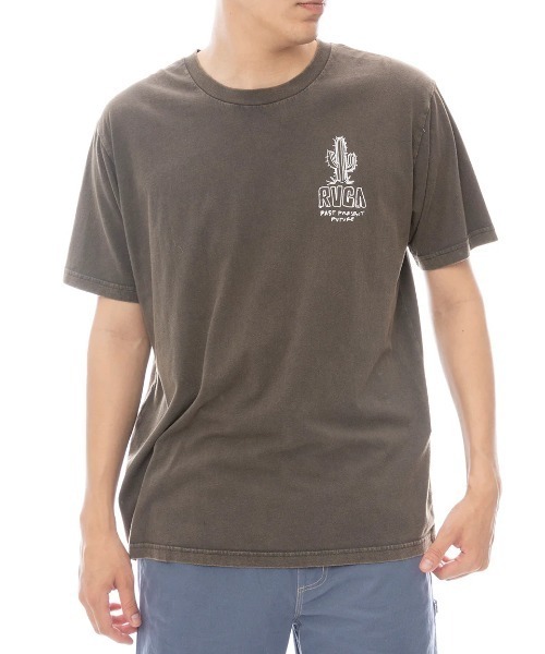 RVCA(ルーカ)の「RVCA メンズ DEATH VALLEY SS Tシャツ 【2025年春夏モデル】/ルーカバックプリント半袖Tシャツ(Tシャツ/カットソー・メンズ・ミント/ブラック系その他/オフホワイト・X-LARGE/LARGE/MEDIUM/SMALL)」の8枚目の写真