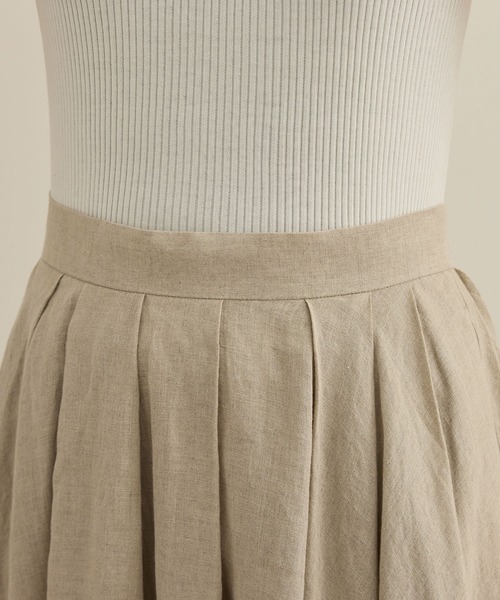 ROPE'（ロペ）の「【洗える】ヨーロピアンリネンフレアスカート/一部セットアップ対応（スカート・レディース・ホワイト/ベージュ/ターコイズブルー・38/36）」の19枚目の写真