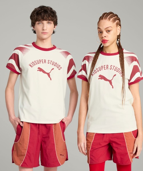 【関税込み】KidSuper Tシャツ PUMA PUMA X KIDSUPER RINGER TEE（プーマ×キッドスーパー