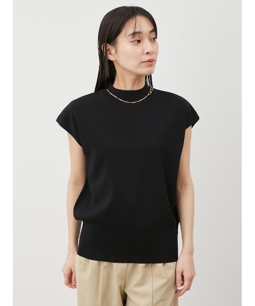 Mila Owen(ミラオーウェン)の「【UV加工】【ウォッシャブル】ハイネックブラウジングニットプルオーバー(ニット/セーター・レディース・ブラック/その他/ホワイト/ダークブラウン/ミント・0/1)」の20枚目の写真