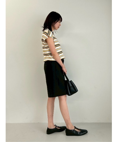 Mila Owen(ミラオーウェン)の「【UV加工】【ウォッシャブル】ハイネックブラウジングニットプルオーバー(ニット/セーター・レディース・ブラック/その他/ホワイト/ダークブラウン/ミント・0/1)」の18枚目の写真