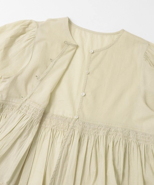 URBAN RESEARCH Sonny Label（アーバンリサーチサニーレーベル）の「フリルヘムコットン2wayガウンブラウス（シャツ/ブラウス・レディース・ブラック/ライトベージュ/オフホワイト・FREE）」の11枚目の写真