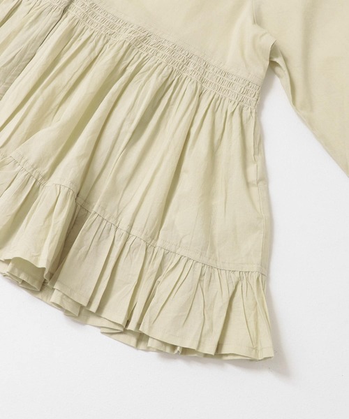 URBAN RESEARCH Sonny Label（アーバンリサーチサニーレーベル）の「フリルヘムコットン2wayガウンブラウス（シャツ/ブラウス・レディース・ブラック/ライトベージュ/オフホワイト・FREE）」の10枚目の写真