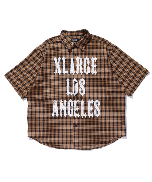 XLARGE（エクストララージ）の「PRINTED PLAID S/S SHIRT（シャツ/ブラウス・メンズ・オレンジ/ブラック/グリーン・XL/L/M/S）」の3枚目の写真