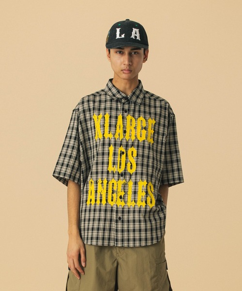XLARGE（エクストララージ）の「PRINTED PLAID S/S SHIRT（シャツ/ブラウス・メンズ・オレンジ/ブラック/グリーン・XL/L/M/S）」の8枚目の写真