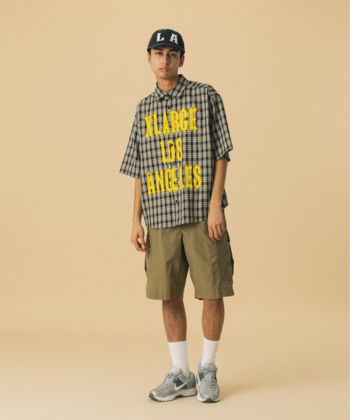 XLARGE（エクストララージ）の「PRINTED PLAID S/S SHIRT（シャツ/ブラウス・メンズ・オレンジ/ブラック/グリーン・XL/L/M/S）」の5枚目の写真