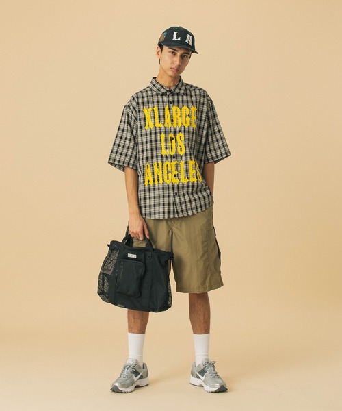 XLARGE（エクストララージ）の「PRINTED PLAID S/S SHIRT（シャツ/ブラウス・メンズ・オレンジ/ブラック/グリーン・XL/L/M/S）」の4枚目の写真