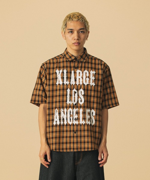 XLARGE（エクストララージ）の「PRINTED PLAID S/S SHIRT（シャツ/ブラウス・メンズ・オレンジ/ブラック/グリーン・XL/L/M/S）」の17枚目の写真