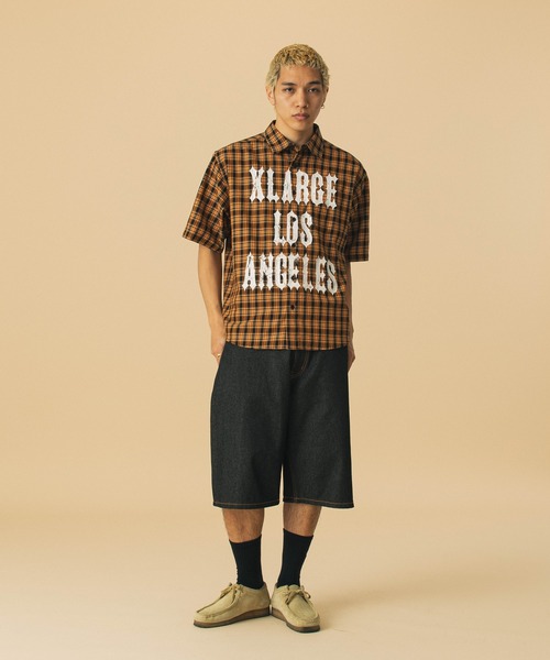 XLARGE（エクストララージ）の「PRINTED PLAID S/S SHIRT（シャツ/ブラウス・メンズ・オレンジ/ブラック/グリーン・XL/L/M/S）」の16枚目の写真