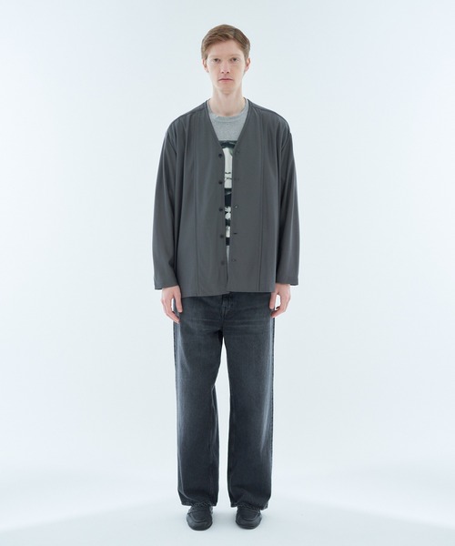 ESTNATION（エストネーション）の「ESTNATION / ECOポリ シャツカーディガン（カーディガン/ボレロ・メンズ・ネイビー/チャコールグレー・MEDIUM/LARGE）」の16枚目の写真