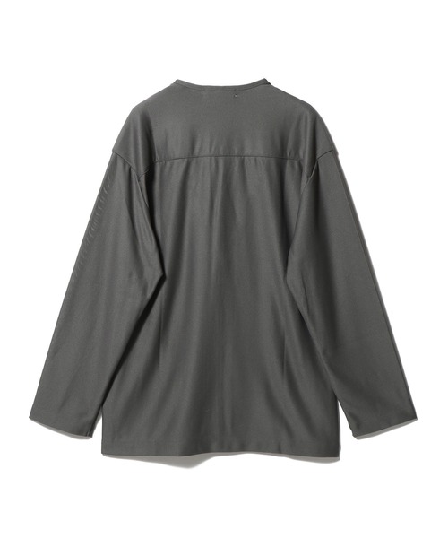 ESTNATION（エストネーション）の「ESTNATION / ECOポリ シャツカーディガン（カーディガン/ボレロ・メンズ・ネイビー/チャコールグレー・MEDIUM/LARGE）」の8枚目の写真