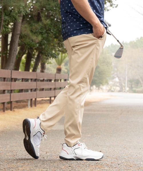 FILA GOLF(フィラゴルフ )の「【FILA GOLF/フィラゴルフ】ツイル9分丈テーパードパンツ 撥水 ゴルフ(その他パンツ・メンズ・ネイビー/ブラック/ベージュ/ホワイト・MEDIUM/LARGE/X-LARGE/XX-LARGE)」の3枚目の写真