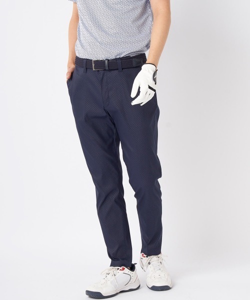 FILA GOLF(フィラゴルフ )の「【FILA GOLF/フィラゴルフ】ツイル9分丈テーパードパンツ 撥水 ゴルフ(その他パンツ・メンズ・ネイビー/ブラック/ベージュ/ホワイト・MEDIUM/LARGE/X-LARGE/XX-LARGE)」の4枚目の写真
