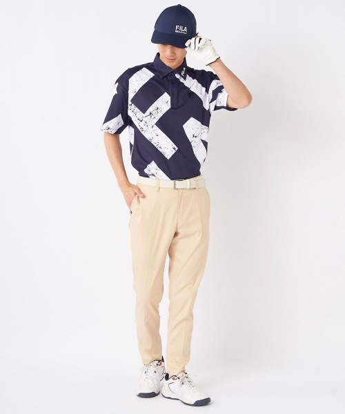 FILA GOLF(フィラゴルフ )の「【FILA GOLF/フィラゴルフ】ツイル9分丈テーパードパンツ 撥水 ゴルフ(その他パンツ・メンズ・ネイビー/ブラック/ベージュ/ホワイト・MEDIUM/LARGE/X-LARGE/XX-LARGE)」の8枚目の写真