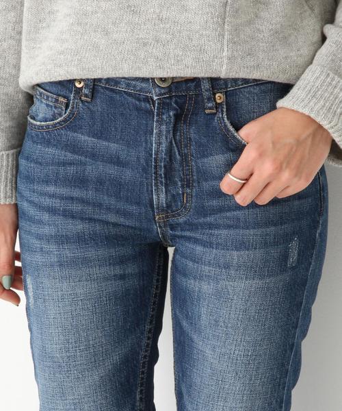 Another Edition(アナザーエディション)の「ニーダメージパンツ/ AEBC KNEE DAMAGE PT(デニムパンツ・レディース・ブラック/コバルトブルー・SMALL/MEDIUM)」の10枚目の写真