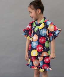 BREEZE（ブリーズ）の「【すっぽり着られる】フリル甚平_ジュニア対応（浴衣・キッズ）」
