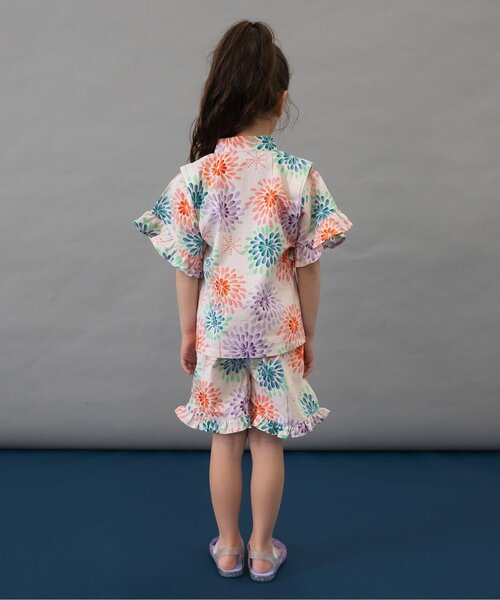 BREEZE(ブリーズ)の「【すっぽり着られる】フリル甚平_ジュニア対応(浴衣・キッズ・レッド/ピンク/ネイビー・80/90/100/110/120/130/140)」の11枚目の写真