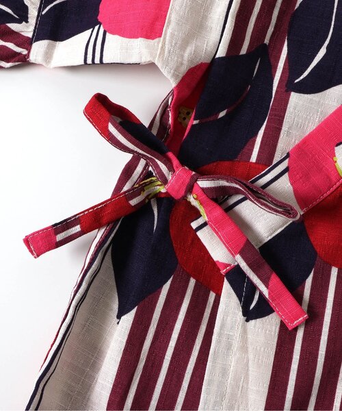 BREEZE(ブリーズ)の「【すっぽり着られる】フリル甚平_ジュニア対応(浴衣・キッズ・レッド/ピンク/ネイビー・80/90/100/110/120/130/140)」の21枚目の写真