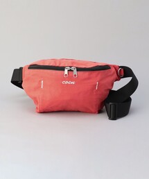 coen | 【ワンポイントロゴ】コットンナイロンツイルショルダーバッグ(ボディバッグ/ウエストポーチ)