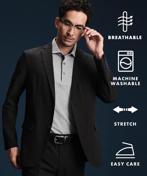 THE SHOP TK （ザ ショップ ティーケー ）の「ライトドッツジャケット【セットアップ可/洗濯機OK】（テーラードジャケット・メンズ・ブラウン系その他/チャコールグレー/ネイビー・01/02/03/04）」の8枚目の写真