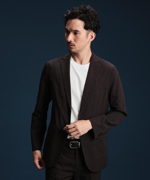 THE SHOP TK （ザ ショップ ティーケー ）の「ライトドッツジャケット【セットアップ可/洗濯機OK】（テーラードジャケット・メンズ・ブラウン系その他/チャコールグレー/ネイビー・01/02/03/04）」の10枚目の写真