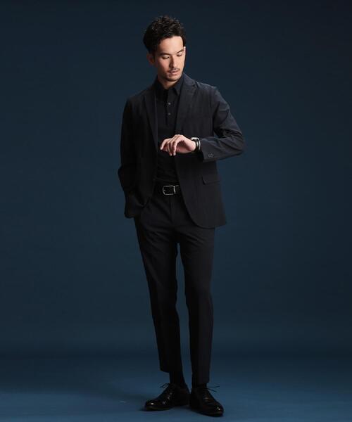 THE SHOP TK （ザ ショップ ティーケー ）の「ライトドッツジャケット【セットアップ可/洗濯機OK】（テーラードジャケット・メンズ・ブラウン系その他/チャコールグレー/ネイビー・01/02/03/04）」の14枚目の写真