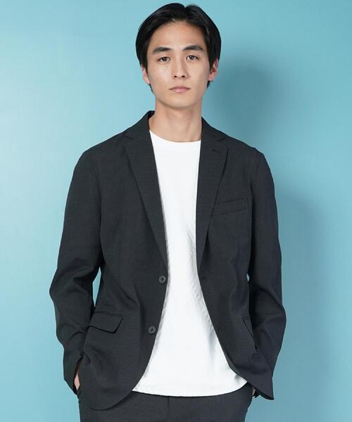 THE SHOP TK （ザ ショップ ティーケー ）の「ライトドッツジャケット【セットアップ可/洗濯機OK】（テーラードジャケット・メンズ・ブラウン系その他/チャコールグレー/ネイビー・01/02/03/04）」の19枚目の写真