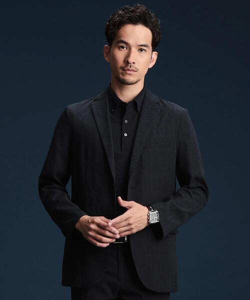 THE SHOP TK （ザ ショップ ティーケー ）の「ライトドッツジャケット【セットアップ可/洗濯機OK】（テーラードジャケット・メンズ・ブラウン系その他/チャコールグレー/ネイビー・01/02/03/04）」の3枚目の写真