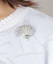 新品 大きいサイズ トゥービーシック ブローチ付き リボンコート TO BE CHIC｜トゥー ビー シックのブローチ/コサージュ通販