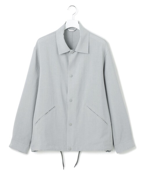 J.PRESS YORK STREET(ジェイプレスヨークストリート)の「【UNISEX】リネンライク コーチジャケット(ブルゾン・メンズ・ブラウン系/ライトグレー系/ブラック系・SMALL/MEDIUM/LARGE)」の6枚目の写真