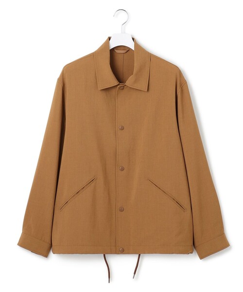 J.PRESS YORK STREET(ジェイプレスヨークストリート)の「【UNISEX】リネンライク コーチジャケット(ブルゾン・メンズ・ブラウン系/ライトグレー系/ブラック系・SMALL/MEDIUM/LARGE)」の10枚目の写真