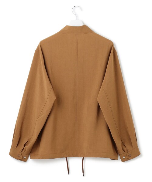 J.PRESS YORK STREET(ジェイプレスヨークストリート)の「【UNISEX】リネンライク コーチジャケット(ブルゾン・メンズ・ブラウン系/ライトグレー系/ブラック系・SMALL/MEDIUM/LARGE)」の11枚目の写真